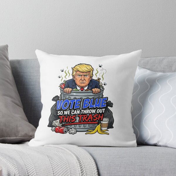 Artikelvorschau, Wählt Blau! Werft diesen Müll weg! Trump-Mülleimer! Anti-MAGA-Grafik (Politische Satire) entworfen und verkauft von raedattia.