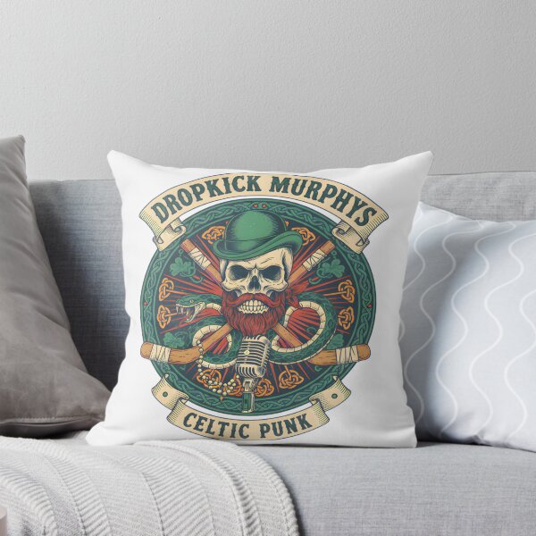Item preview, Celtic Punk Skull with Bowler Hat Design Inspired by Dropkick Murphys and Hockey Fan Culture designed and sold by kundan1980.