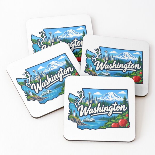 Item preview, Washington State Map designed and sold by Myra365Art.