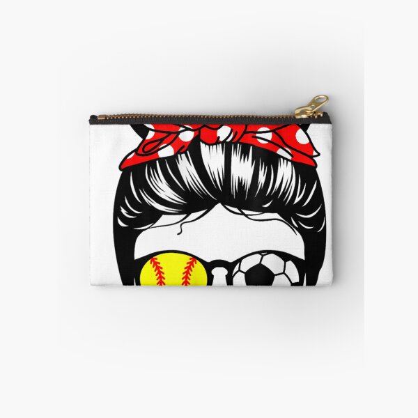 Item preview, Mom Life Messy Bun Hair Funny Softball Soccer Mom  designed and sold by Relviddarts.