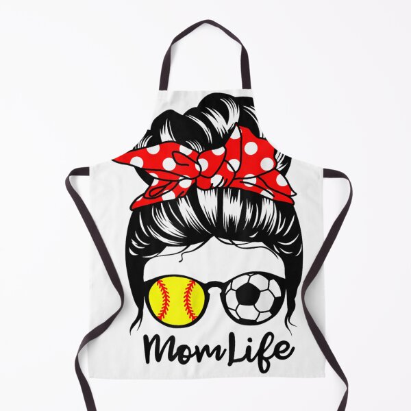 Item preview, Mom Life Messy Bun Hair Funny Softball Soccer Mom  designed and sold by Relviddarts.
