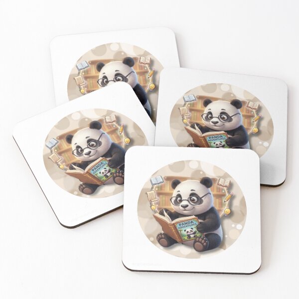 Item preview, Cute Panda Reading Book Library Animal Lover designed and sold by EnginerdStudio.
