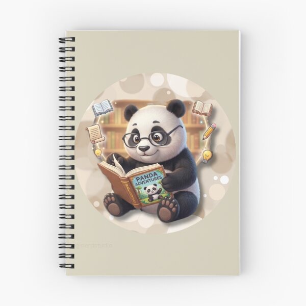 Item preview, Cute Panda Reading Book Library Animal Lover designed and sold by EnginerdStudio.