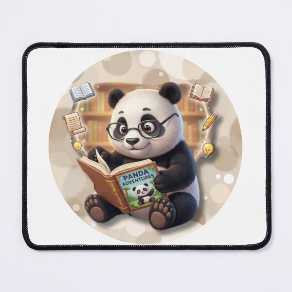 Item preview, Cute Panda Reading Book Library Animal Lover designed and sold by EnginerdStudio.