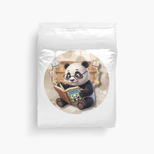 Item preview, Cute Panda Reading Book Library Animal Lover designed and sold by EnginerdStudio.