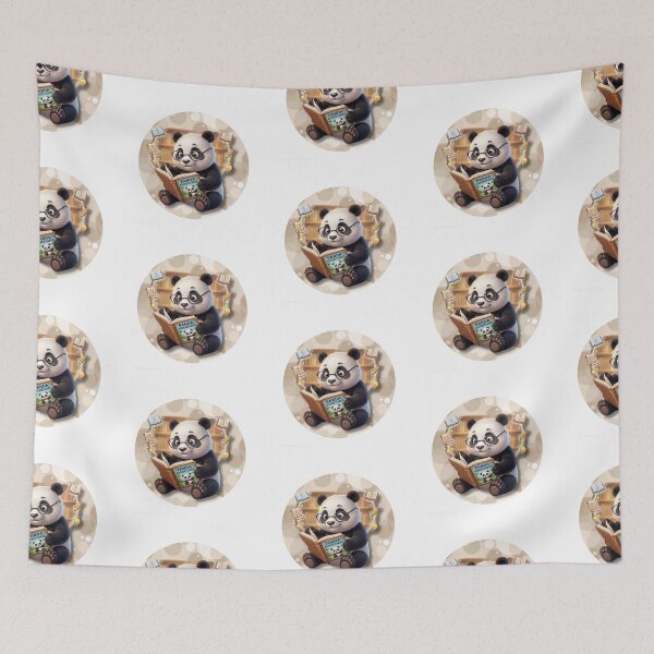 Item preview, Cute Panda Reading Book Library Animal Lover designed and sold by EnginerdStudio.