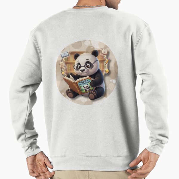 Item preview, Cute Panda Reading Book Library Animal Lover designed and sold by EnginerdStudio.