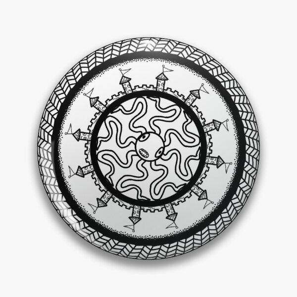 Artikelvorschau, Oktopus-Mandala – Weiß entworfen und verkauft von SandCrabArtWork.