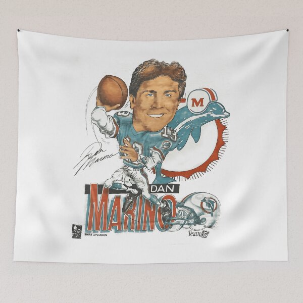 Item preview, Vintage Dan Marino Caricature 13 Dolphin Miami Football designed and sold by StickersHub ⭐⭐⭐⭐⭐.