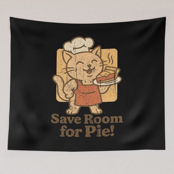 Item preview, Save Room For Pie Cute Cat Chef Vintage Baking Lover Design designed and sold by luffyShop1.