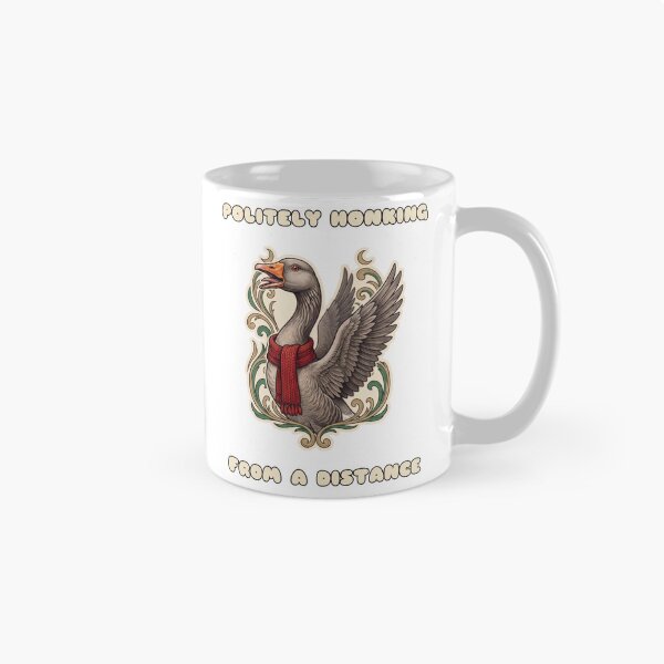 Item preview, Ornate Goose Politely Honking From Afar designed and sold by Keizoku Studio.