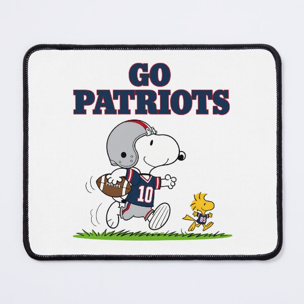 Item preview, Snoopy & Woodstock New England Patriots Football Retro F386 designed and sold by GLUVY-THEME.