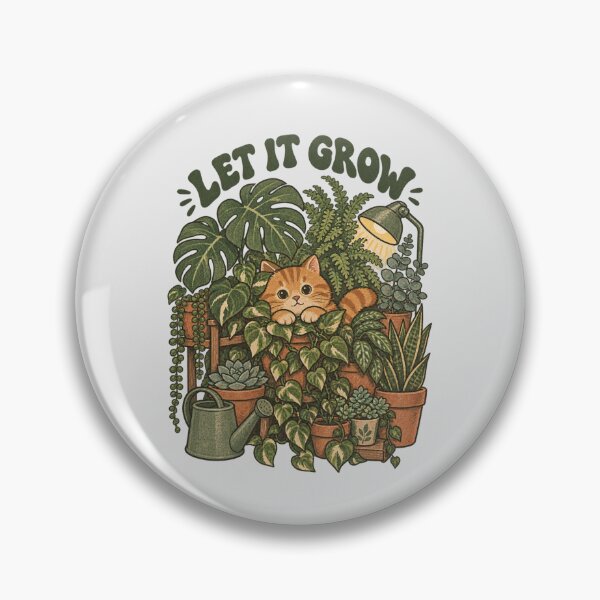 Item preview, Let It Grow Cat Plant Mum Cosy Houseplant Art Simple Shirt for 30s designed and sold by Yellowriversss.