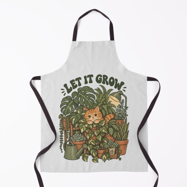 Item preview, Let It Grow Cat Plant Mum Cosy Houseplant Art Simple Shirt for 30s designed and sold by Yellowriversss.