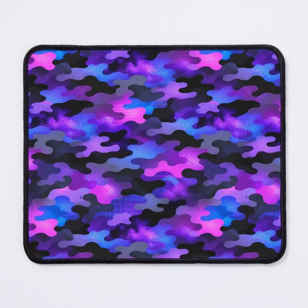 Item preview, Fluorescent Purple–Pink–Blue Urban Camouflage – Seamless Pattern designed and sold by The Digital Compass.