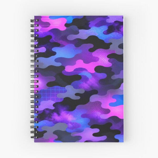 Item preview, Fluorescent Purple–Pink–Blue Urban Camouflage – Seamless Pattern designed and sold by The Digital Compass.