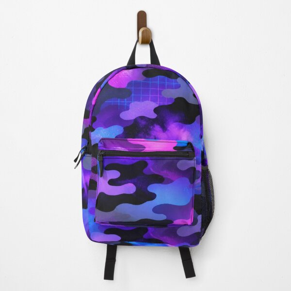Item preview, Fluorescent Purple–Pink–Blue Urban Camouflage – Seamless Pattern designed and sold by The Digital Compass.
