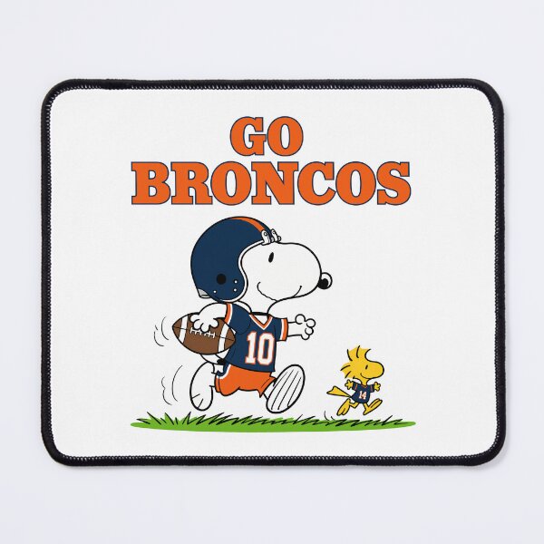 Item preview, Snoopy & Woodstock Denver Broncos Football Retro F387 designed and sold by GLUVY-THEME.