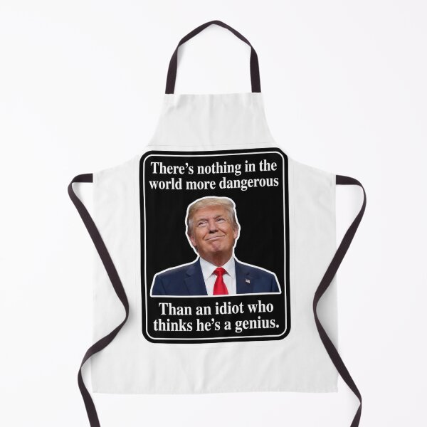 Item preview, Idiot Who Thinks Hes A Genius Anti Trump Political Satire Sarcastic Quote Bumper Graphic    designed and sold by raedattia.