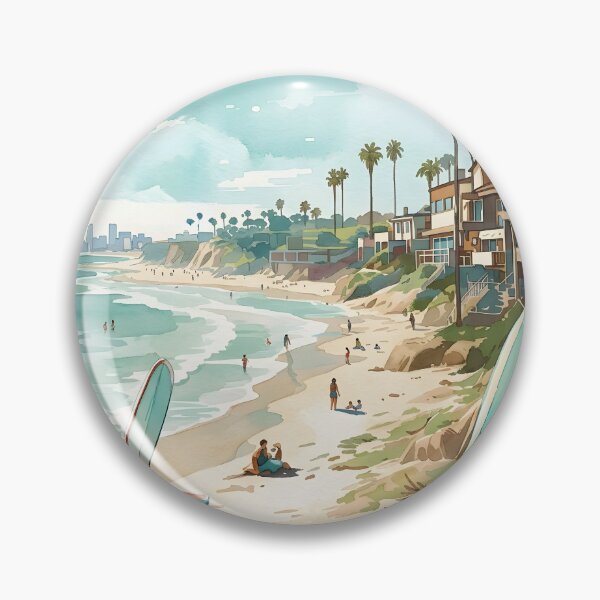 Item preview, Malibu California Travel Poster – Coastal Wall Art USA designed and sold by POSTERIOCREW.