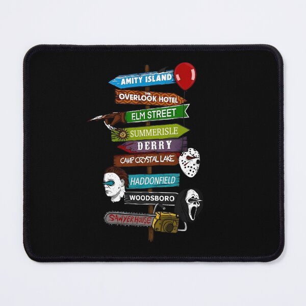 Item preview, Horror Movie Signs Amity Island Elm Street Crystal Lake Halloween designed and sold by NAPIPIPIarts.