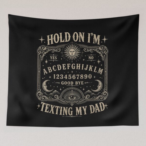 Item preview, Funny Retro Ouija Board Dad Texting Halloween Humor designed and sold by YubitaLeLe.