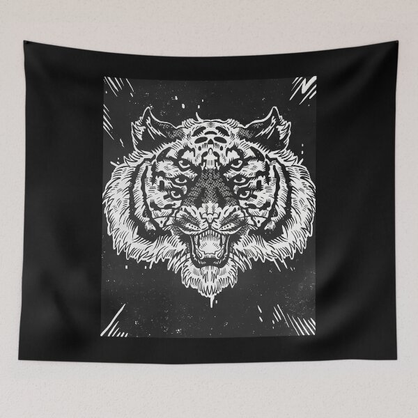 Item preview, The Six Eyed Tiger designed and sold by AurelieLecomte.