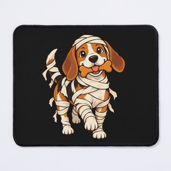 Item preview, Mummy Beagle with Bone Treat – Cute Halloween Puppy designed and sold by Thaivi Design.