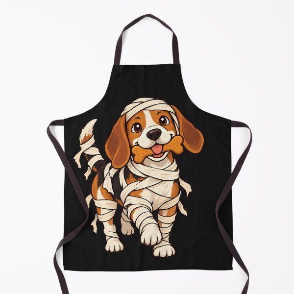 Item preview, Mummy Beagle with Bone Treat – Cute Halloween Puppy designed and sold by Thaivi Design.