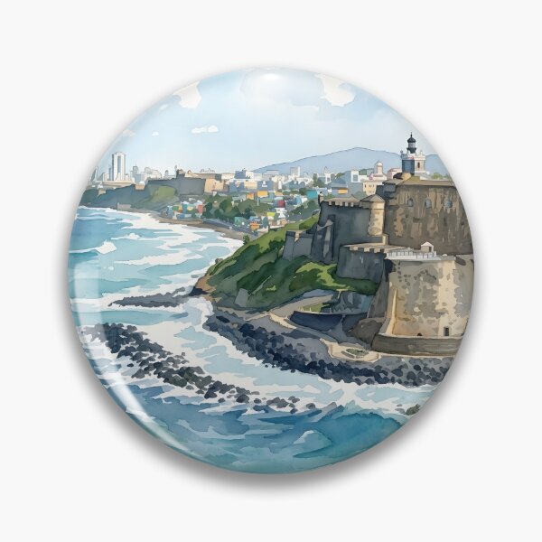 Item preview, El Morro Puerto Rico Travel Poster – San Juan designed and sold by POSTERIOCREW.
