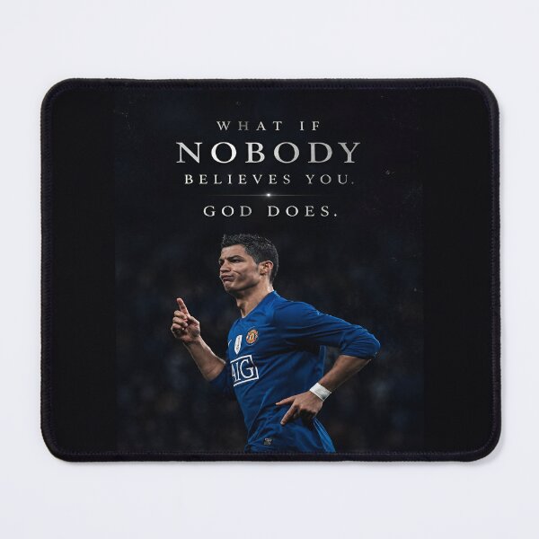 Item preview, What If Nobody Believes You God Does Cristiano Ronaldo Inspiring Motivational Quotes and Sayings designed and sold by Matt_Smith.