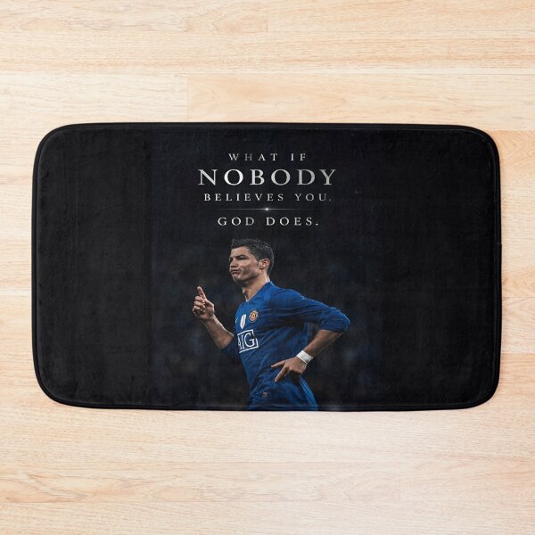 Item preview, What If Nobody Believes You God Does Cristiano Ronaldo Inspiring Motivational Quotes and Sayings designed and sold by Matt_Smith.