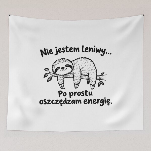 Item preview, Are you a sleepyhead who doesn't like getting up early...? I'm not lazy; I just have energy-saving mode turned on. designed and sold by Nela-&-Lena.