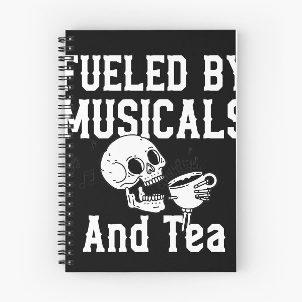 Item preview, Fueled By Musicals And Tea Skeleton Art designed and sold by Myrtiowski.