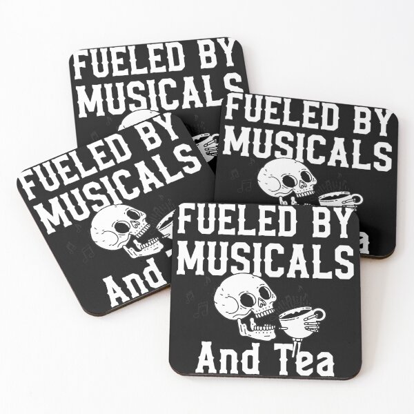Item preview, Fueled By Musicals And Tea Skeleton Art designed and sold by Myrtiowski.
