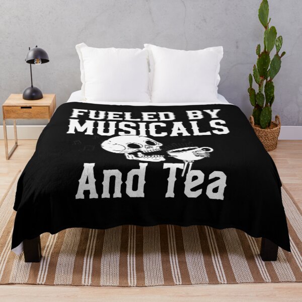 Item preview, Fueled By Musicals And Tea Skeleton Art designed and sold by Myrtiowski.