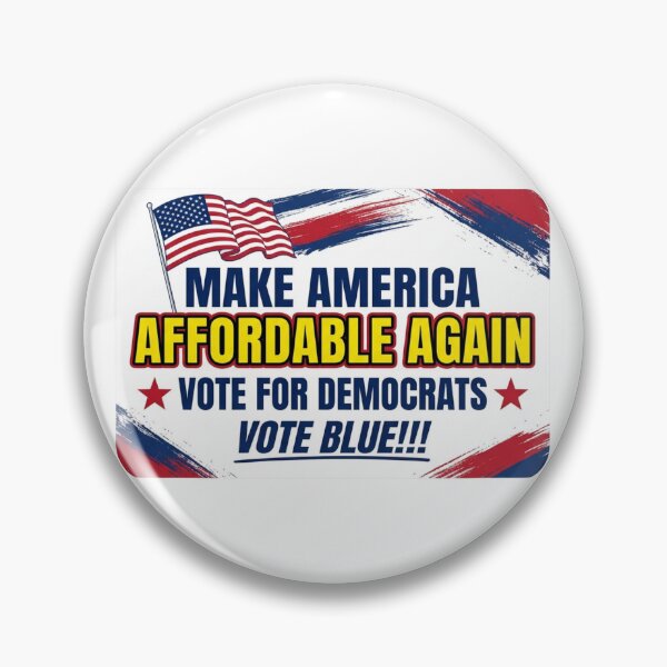 Item preview, Make America Affordable Again Vote Blue Democrats Campaign Bumper Placard Graphic    designed and sold by raedattia.
