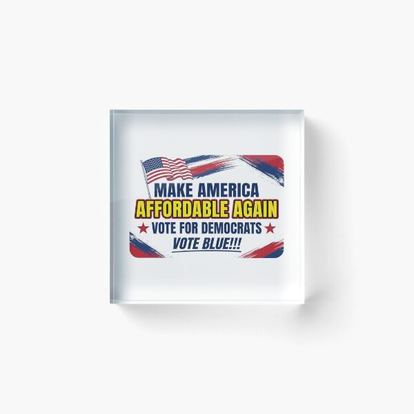 Item preview, Make America Affordable Again Vote Blue Democrats Campaign Bumper Placard Graphic    designed and sold by raedattia.