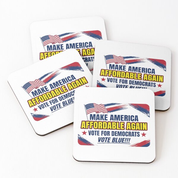 Item preview, Make America Affordable Again Vote Blue Democrats Campaign Bumper Placard Graphic    designed and sold by raedattia.