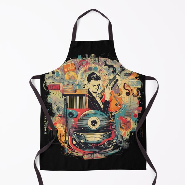 Item preview, Retro Musician Guitar Vinyl Abstract Art designed and sold by Myrtiowski.