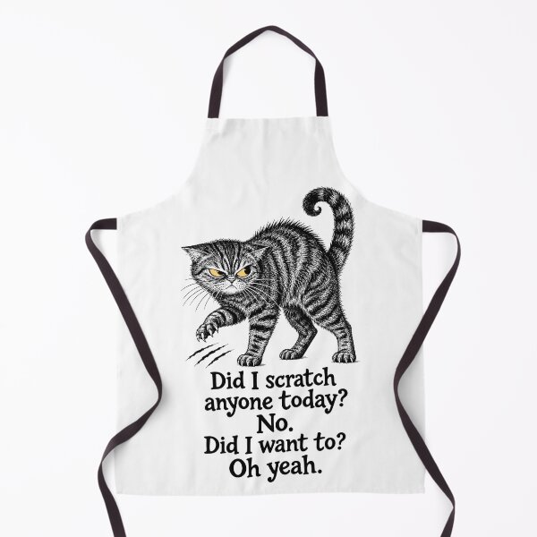 Item preview, Did I Scratch Anyone Today Funny Sarcastic Cat designed and sold by gordonbwyashop.