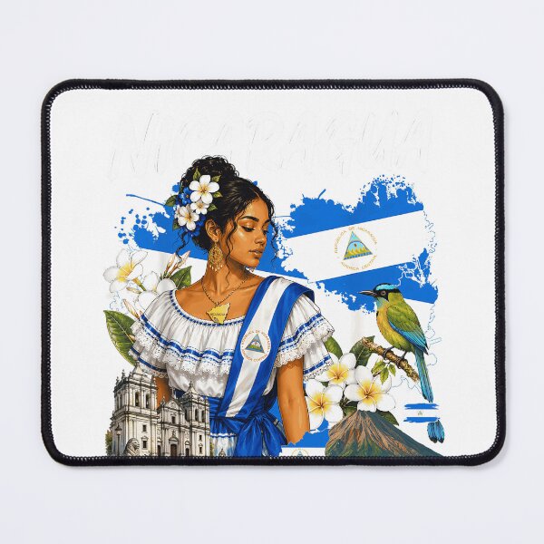 Item preview, Nicaragua Mi Corazon Esta En Nicaragua Woman Flag Bird Cultural Pride Fan Apparel designed and sold by Sendowart.