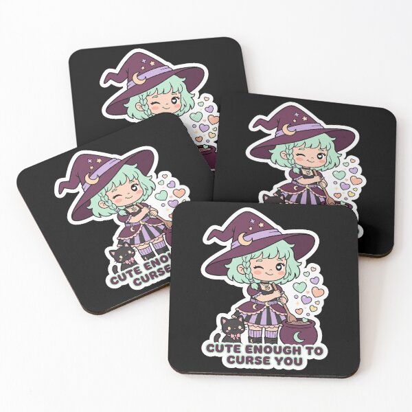 Item preview, Cute Enough to Curse You — Kawaii Witch and Cat designed and sold by TheCalmEdit.
