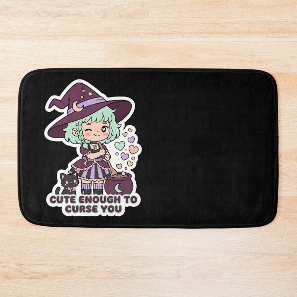 Item preview, Cute Enough to Curse You — Kawaii Witch and Cat designed and sold by TheCalmEdit.