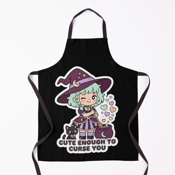 Item preview, Cute Enough to Curse You — Kawaii Witch and Cat designed and sold by TheCalmEdit.