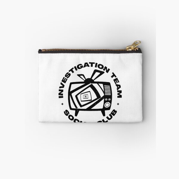 Item preview, Investigation Team Social Club Retro TV Static Outline Mystery Fan Apparel designed and sold by Sendowart.