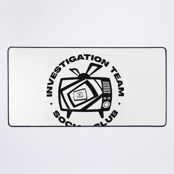 Item preview, Investigation Team Social Club Retro TV Static Outline Mystery Fan Apparel designed and sold by Sendowart.