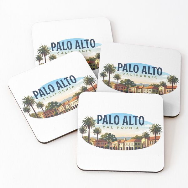 Item preview, Palo Alto California | Golden Coast City Travel Art designed and sold by Mathias Yakubu Design.