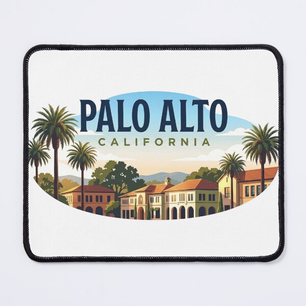 Item preview, Palo Alto California | Golden Coast City Travel Art designed and sold by Mathias Yakubu Design.