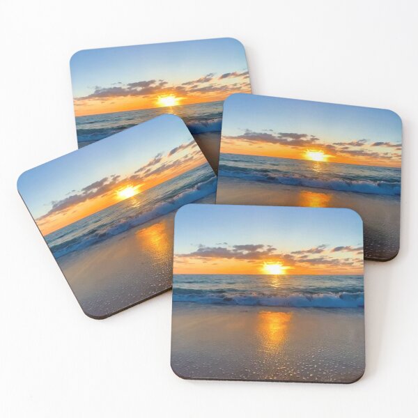 Item preview, Golden Sunset Ocean Waves designed and sold by PawVista.